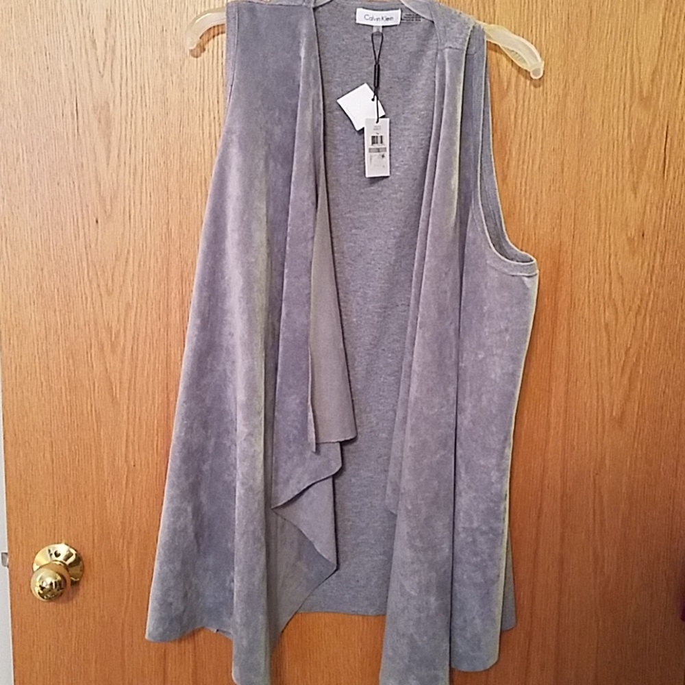 NWT Sz 1x faux suede vest